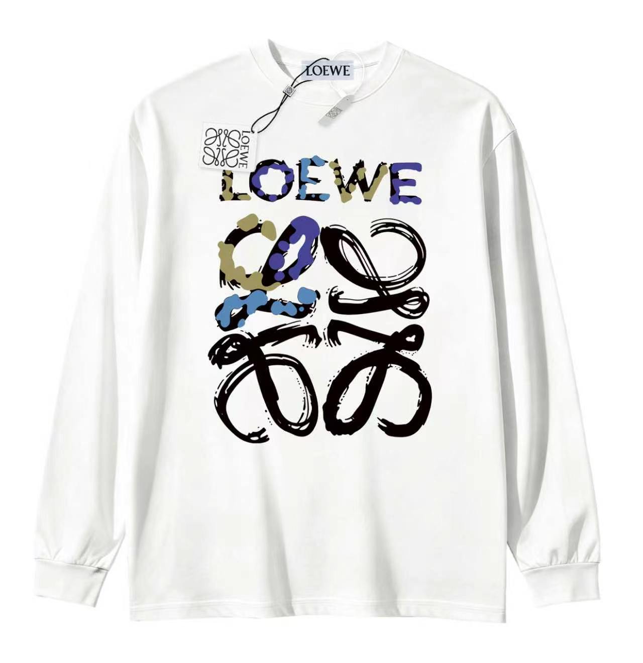 Cheap Loewe Long-Sleeved T-shirts in 215853, $40 USD- [IB215853] - Replica Loewe Long-Sleeved T-shirts