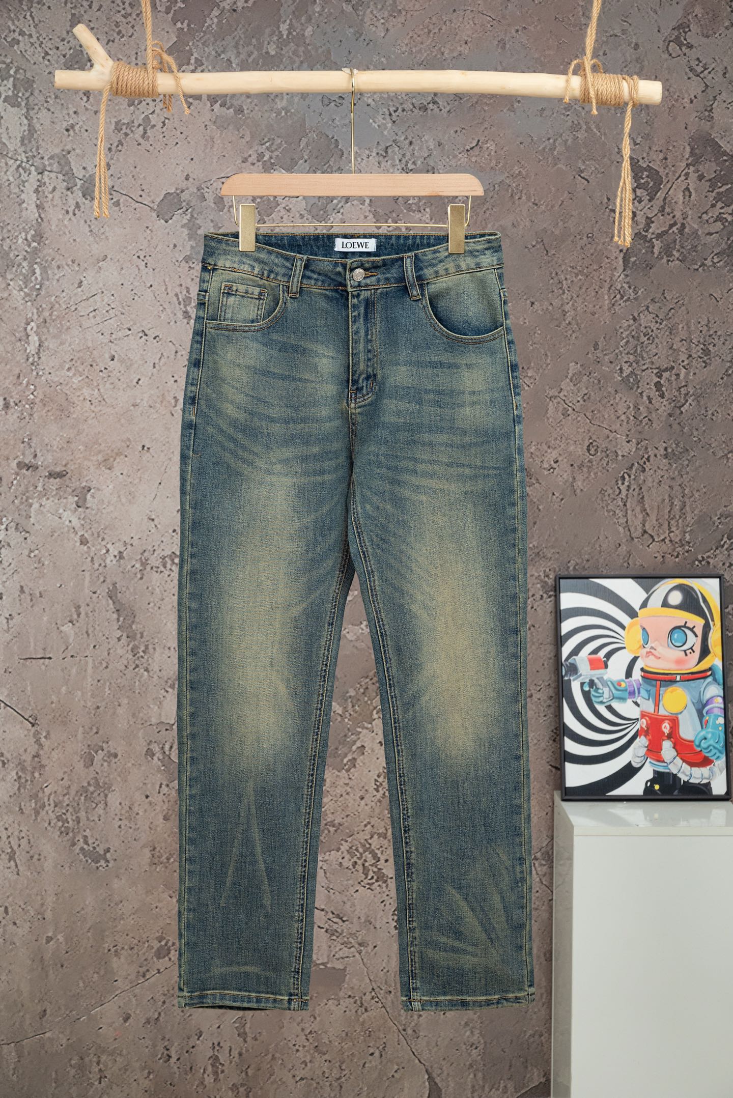 Cheap Loewe Jeans in 215876, $65 USD- [IB215876] - Replica Loewe Jeans