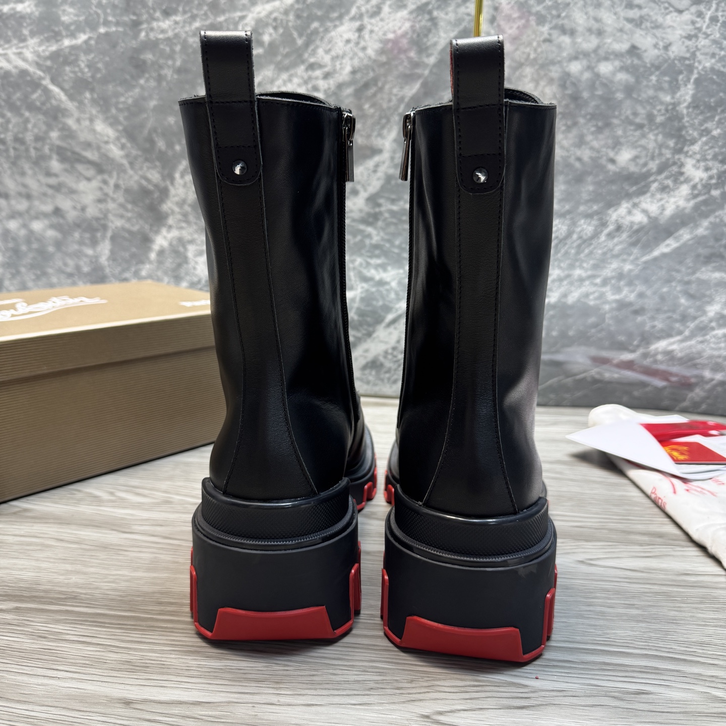 Cheap New Arrivals Christian Louboutin Boots For Men in 215889, $165 USD- [IB215889] - Replica Christian Louboutin Sneakers For Men