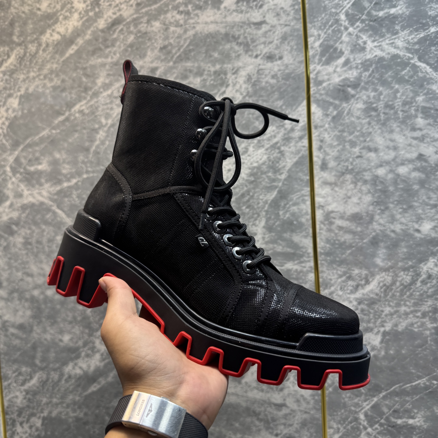 Cheap New Arrivals Christian Louboutin Boots For Men in 215891, $150 USD- [IB215891] - Replica Christian Louboutin Sneakers For Men