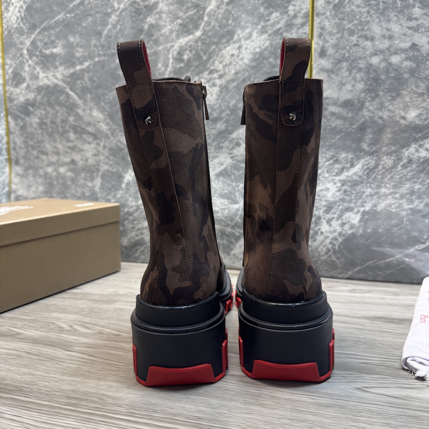 Cheap New Arrivals Christian Louboutin Boots For Men in 215892, $155 USD- [IB215892] - Replica Christian Louboutin Sneakers For Men