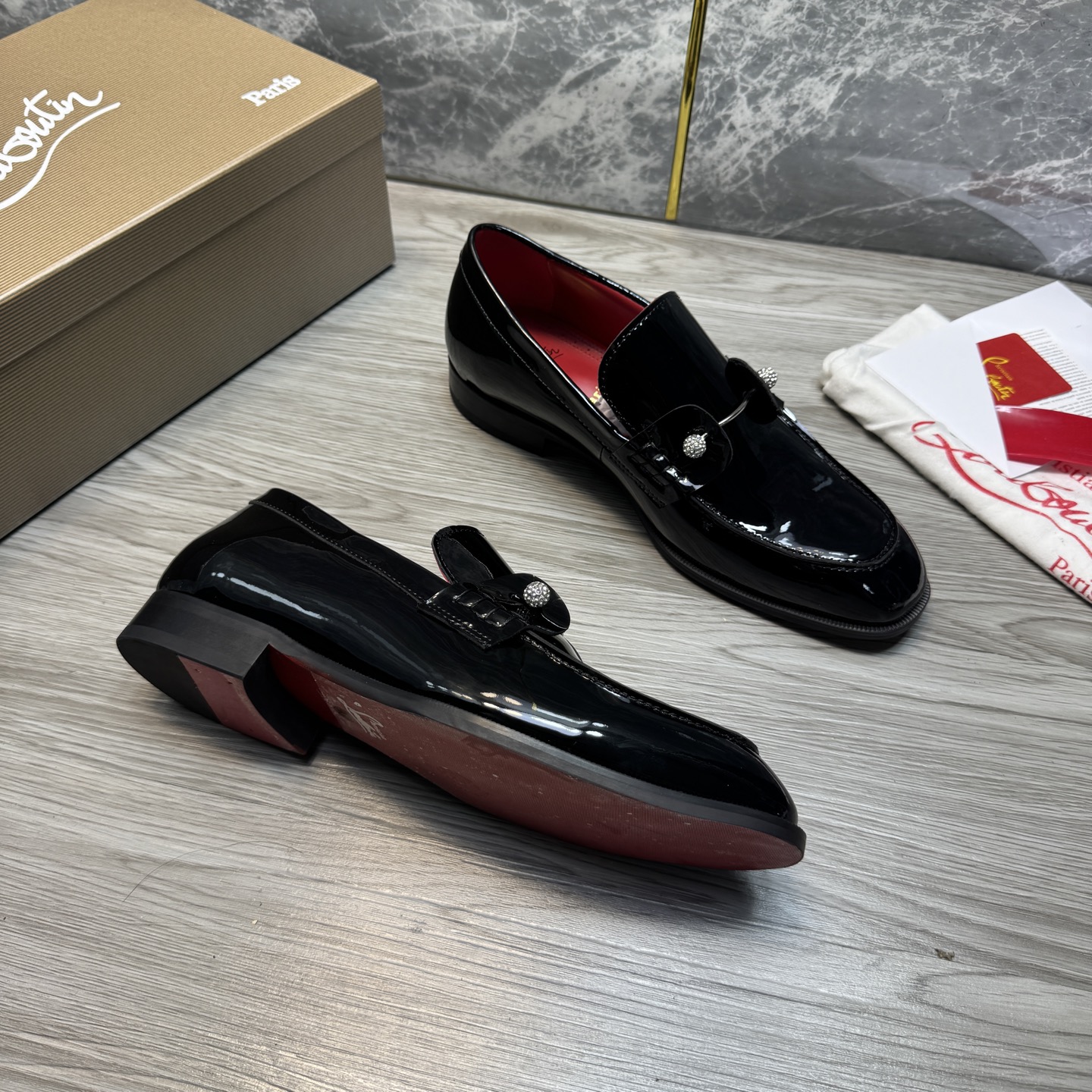Cheap New Arrivals Christian Louboutin Dress Shoes For Men in 215893, $135 USD- [IB215893] - Replica Christian Louboutin Loafers For Men