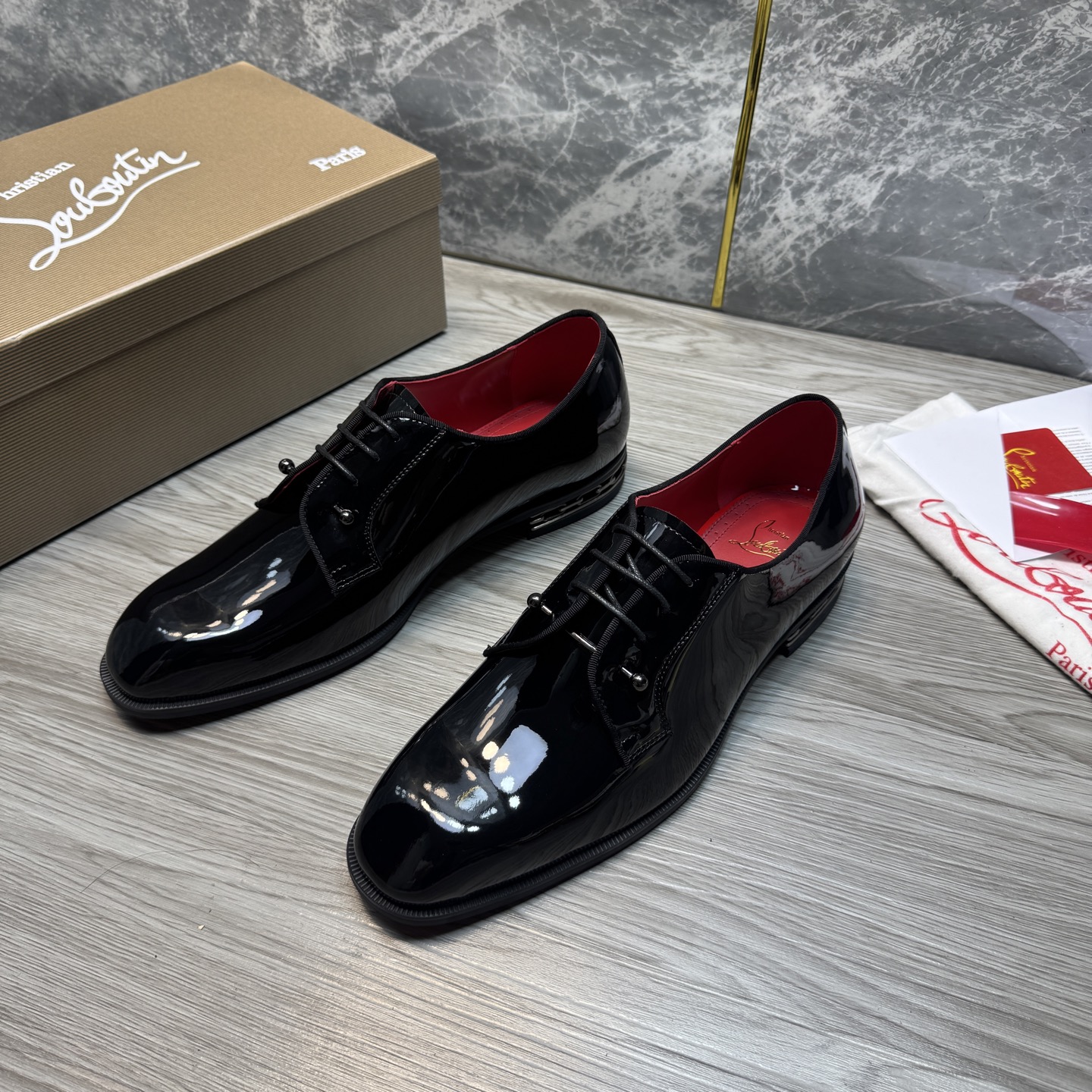 Cheap New Arrivals Christian Louboutin Dress Shoes For Men in 215894, $120 USD- [IB215894] - Replica Christian Louboutin Loafers For Men