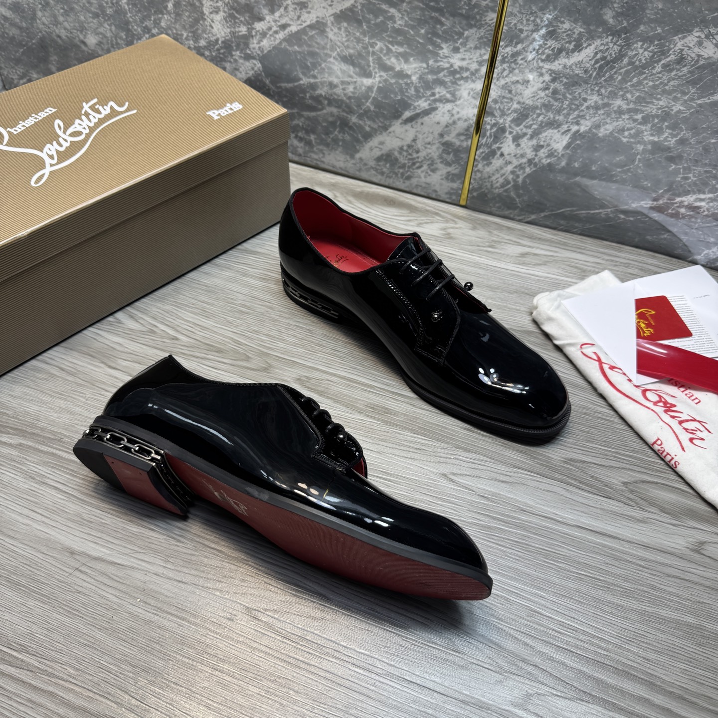 Cheap New Arrivals Christian Louboutin Dress Shoes For Men in 215894, $120 USD- [IB215894] - Replica Christian Louboutin Loafers For Men