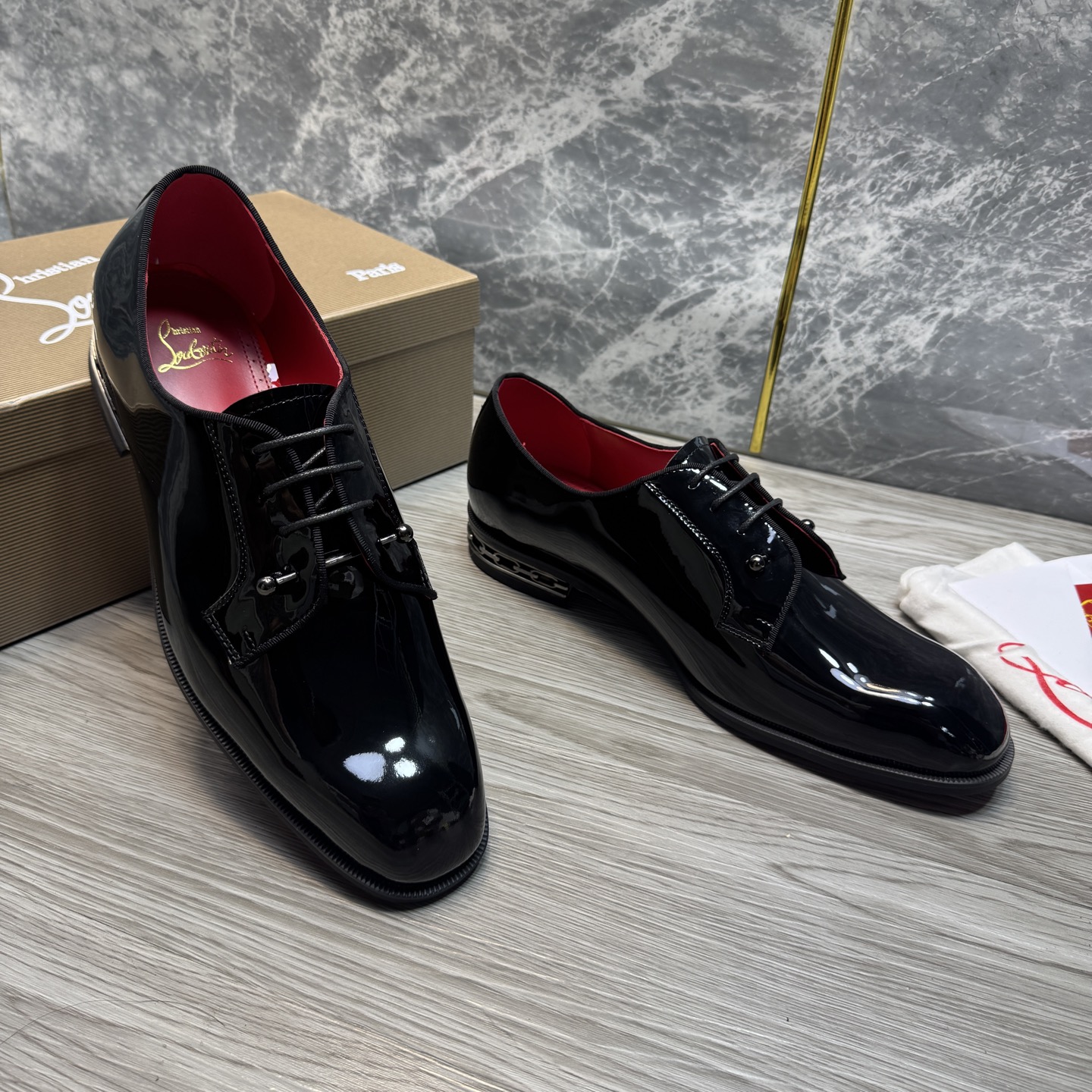 Cheap New Arrivals Christian Louboutin Dress Shoes For Men in 215894, $120 USD- [IB215894] - Replica Christian Louboutin Loafers For Men
