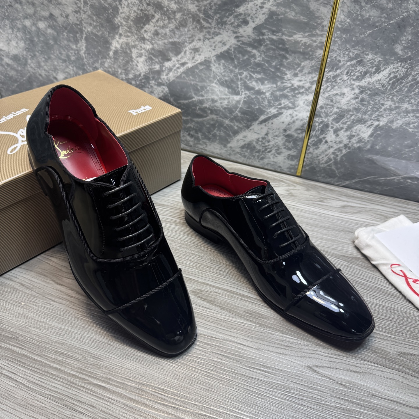 Cheap New Arrivals Christian Louboutin Dress Shoes For Men in 215895, $120 USD- [IB215895] - Replica Christian Louboutin Loafers For Men
