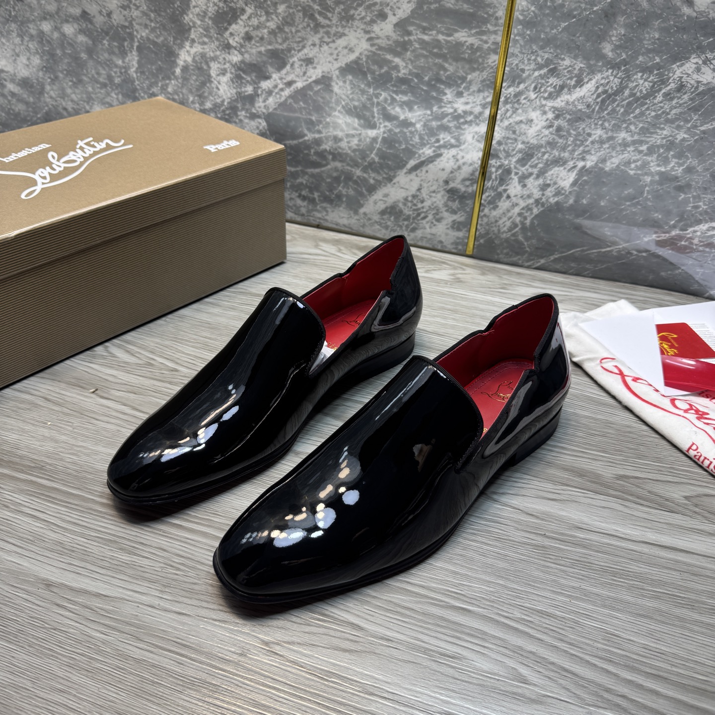 Cheap New Arrivals Christian Louboutin Dress Shoes For Men in 215896, $120 USD- [IB215896] - Replica Christian Louboutin Loafers For Men