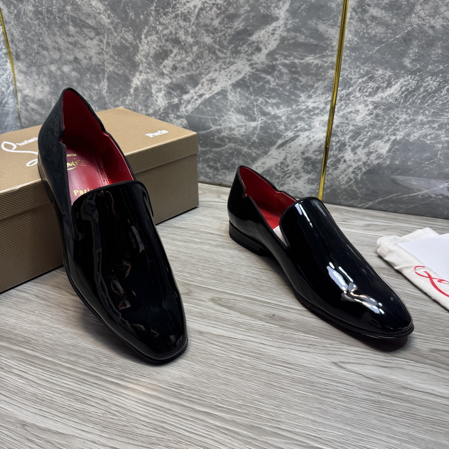 Cheap New Arrivals Christian Louboutin Dress Shoes For Men in 215896, $120 USD- [IB215896] - Replica Christian Louboutin Loafers For Men