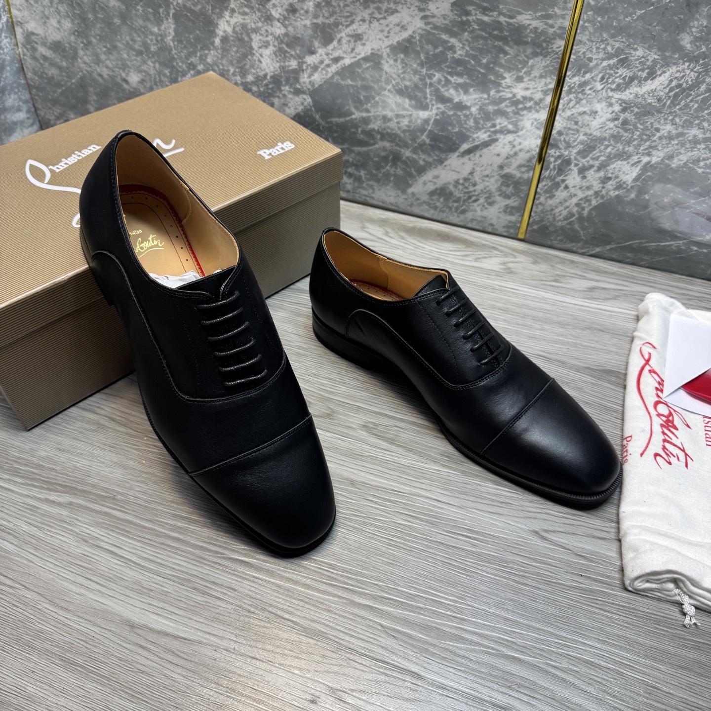 Cheap New Arrivals Christian Louboutin Dress Shoes For Men in 215900, $120 USD- [IB215900] - Replica Christian Louboutin Loafers For Men