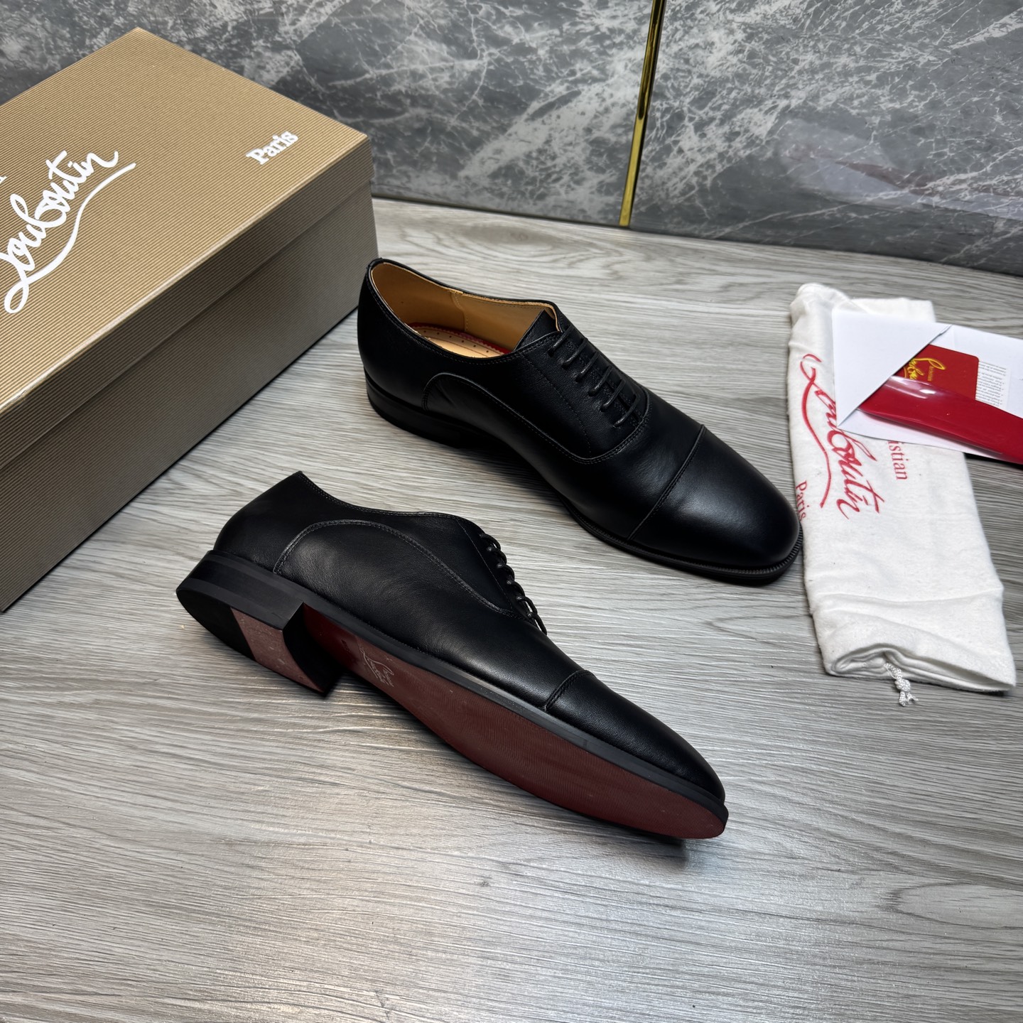 Cheap New Arrivals Christian Louboutin Dress Shoes For Men in 215900, $120 USD- [IB215900] - Replica Christian Louboutin Loafers For Men