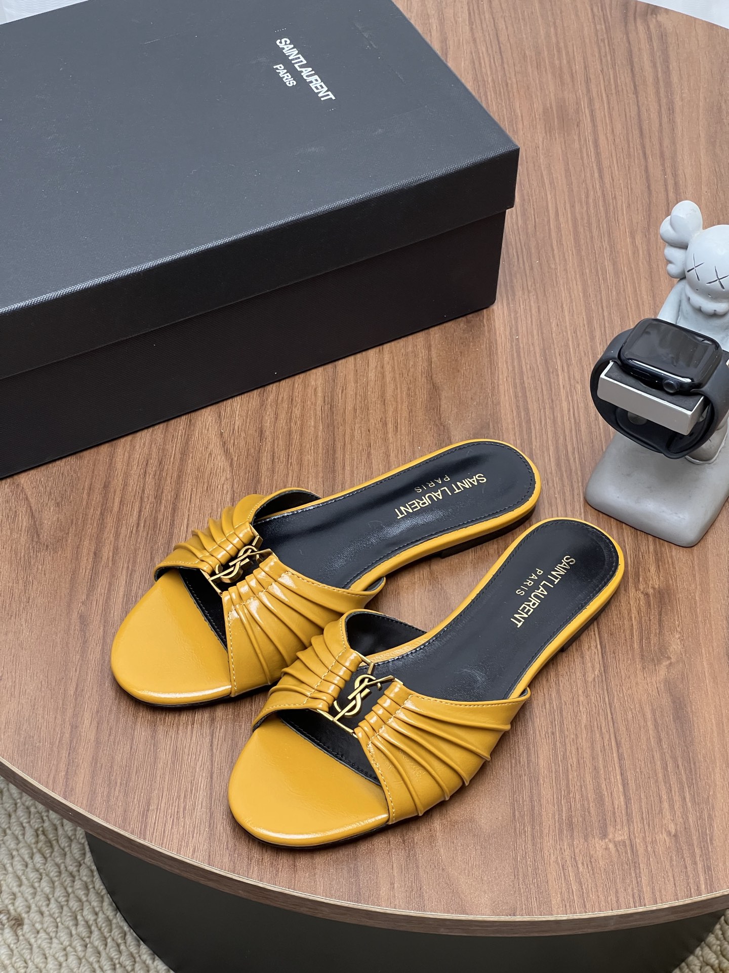 Cheap New Arrivals YSL Slippers For Women in 215907, $65 USD- [IB215907] - Replica YSL Sandals For Women