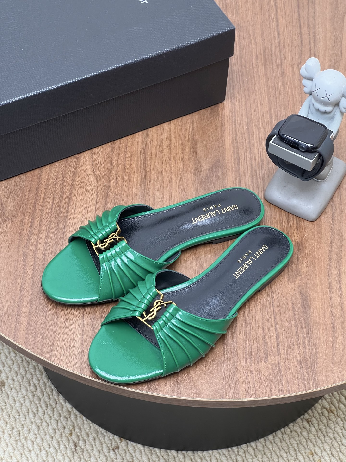Cheap New Arrivals YSL Slippers For Women in 215908, $65 USD- [IB215908] - Replica YSL Sandals For Women