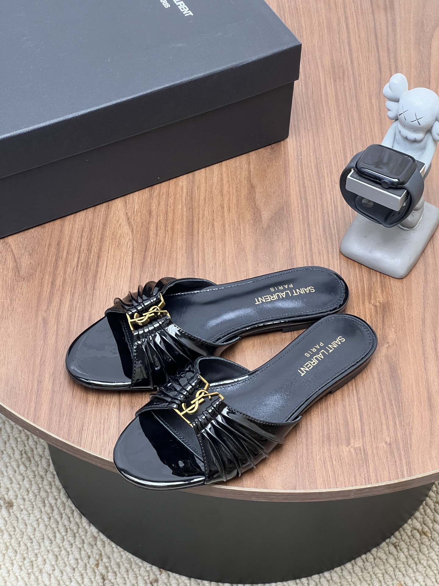 Cheap New Arrivals YSL Slippers For Women in 215909, $65 USD- [IB215909] - Replica YSL Sandals For Women