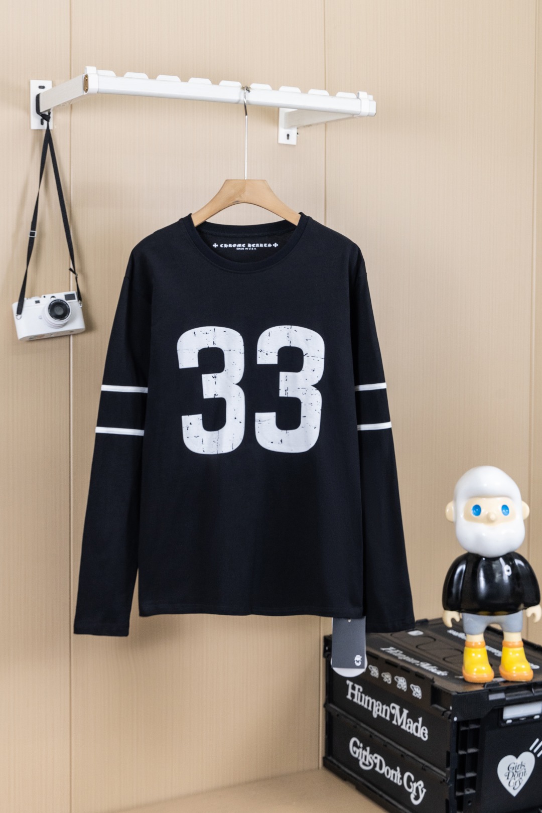 Cheap Chrome Hearts Long-Sleeved T-shirts in 216074, $35 USD- [IB216074] - Replica Chrome Hearts Long-Sleeved T-shirts