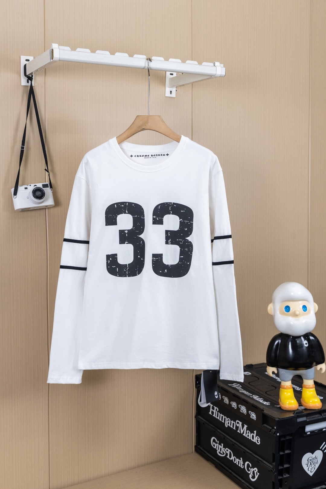Cheap Chrome Hearts Long-Sleeved T-shirts in 216075, $35 USD- [IB216075] - Replica Chrome Hearts Long-Sleeved T-shirts