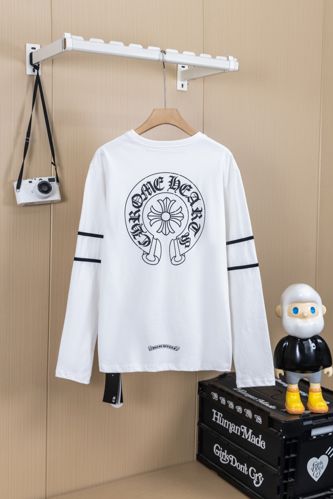 Cheap Chrome Hearts Long-Sleeved T-shirts in 216075, $35 USD- [IB216075] - Replica Chrome Hearts Long-Sleeved T-shirts