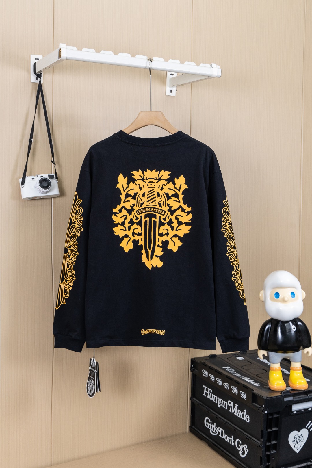 Cheap Chrome Hearts Long-Sleeved T-shirts in 216078, $35 USD- [IB216078] - Replica Chrome Hearts Long-Sleeved T-shirts