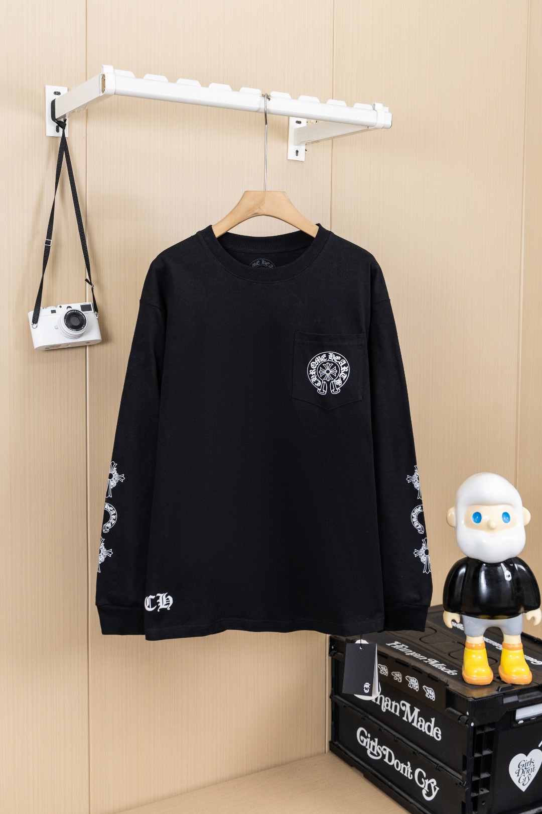 Cheap Chrome Hearts Long-Sleeved T-shirts in 216079, $35 USD- [IB216079] - Replica Chrome Hearts Long-Sleeved T-shirts