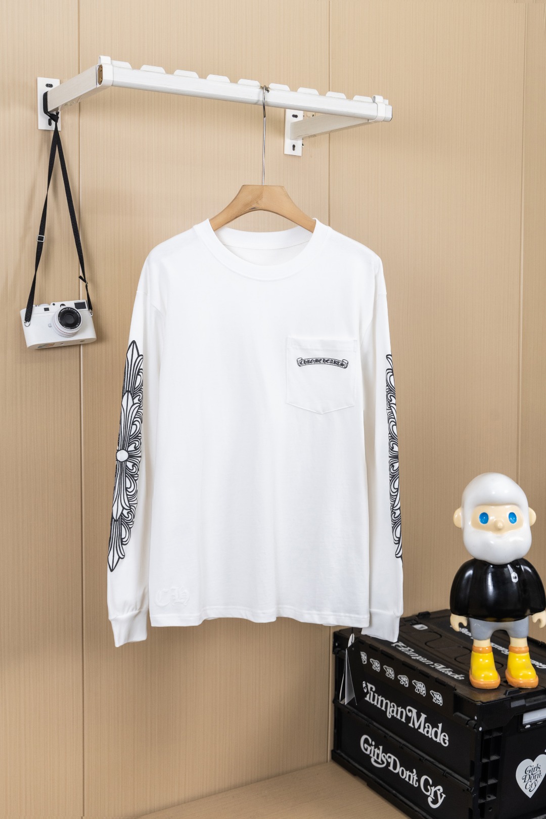 Cheap Chrome Hearts Long-Sleeved T-shirts in 216084, $35 USD- [IB216084] - Replica Chrome Hearts Long-Sleeved T-shirts