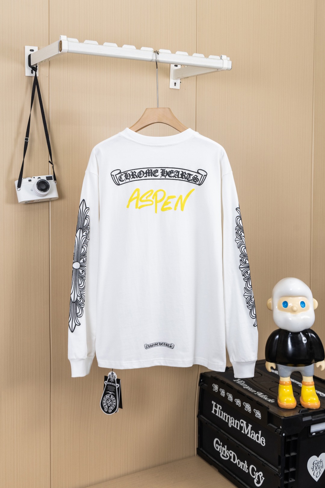 Cheap Chrome Hearts Long-Sleeved T-shirts in 216084, $35 USD- [IB216084] - Replica Chrome Hearts Long-Sleeved T-shirts