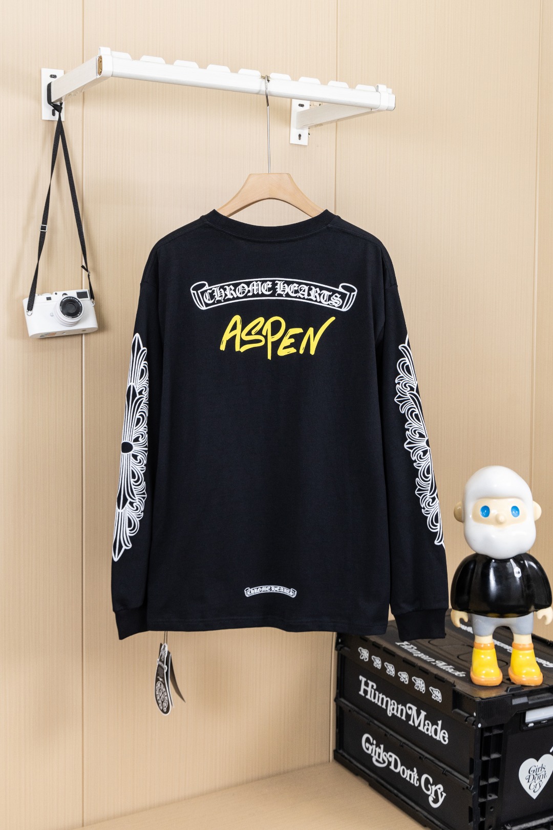 Cheap Chrome Hearts Long-Sleeved T-shirts in 216085, $35 USD- [IB216085] - Replica Chrome Hearts Long-Sleeved T-shirts