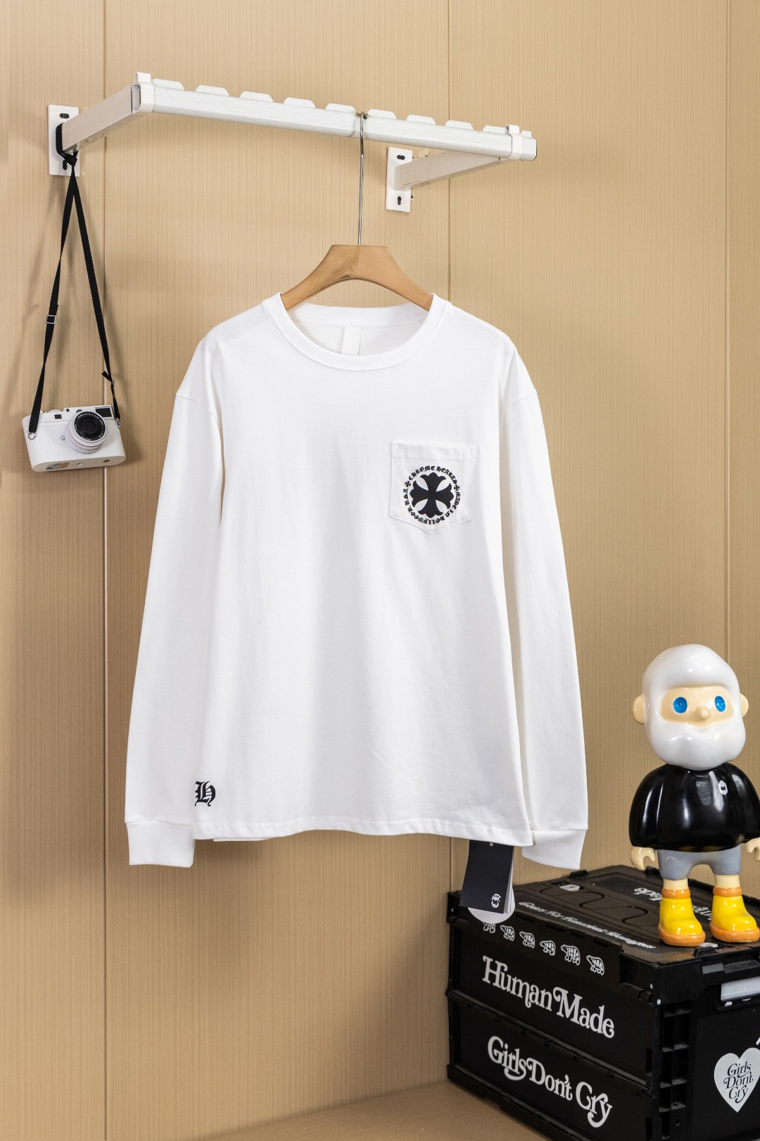 Cheap Chrome Hearts Long-Sleeved T-shirts in 216087, $35 USD- [IB216087] - Replica Chrome Hearts Long-Sleeved T-shirts