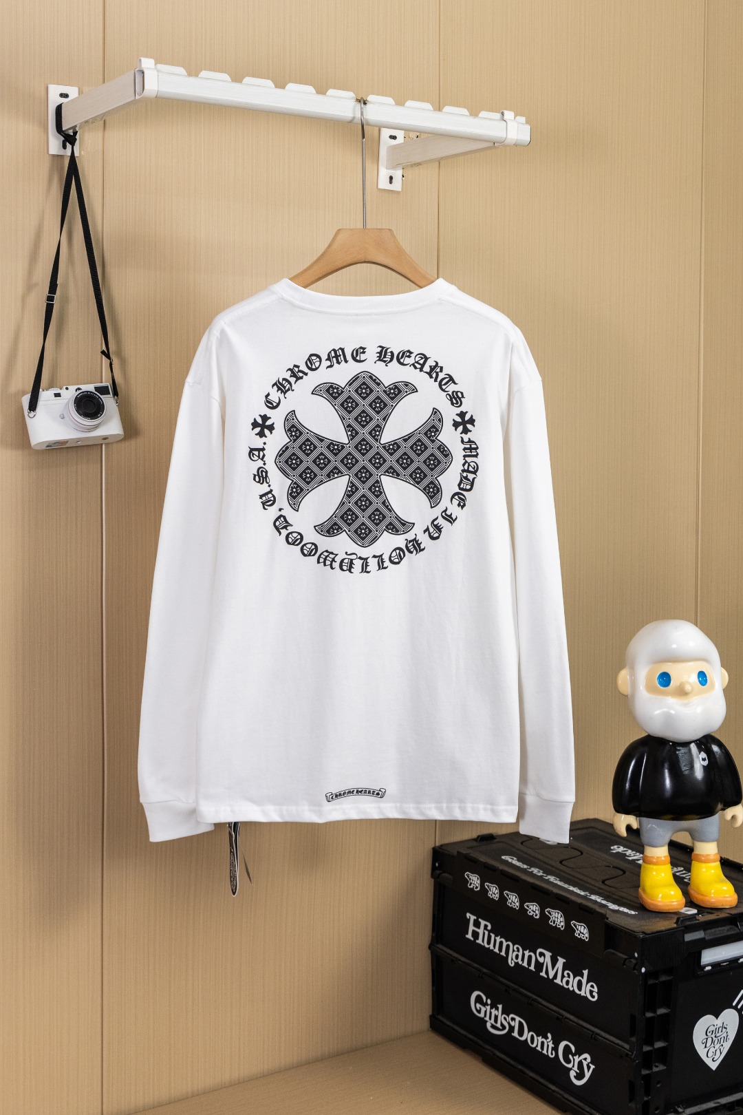 Cheap Chrome Hearts Long-Sleeved T-shirts in 216087, $35 USD- [IB216087] - Replica Chrome Hearts Long-Sleeved T-shirts
