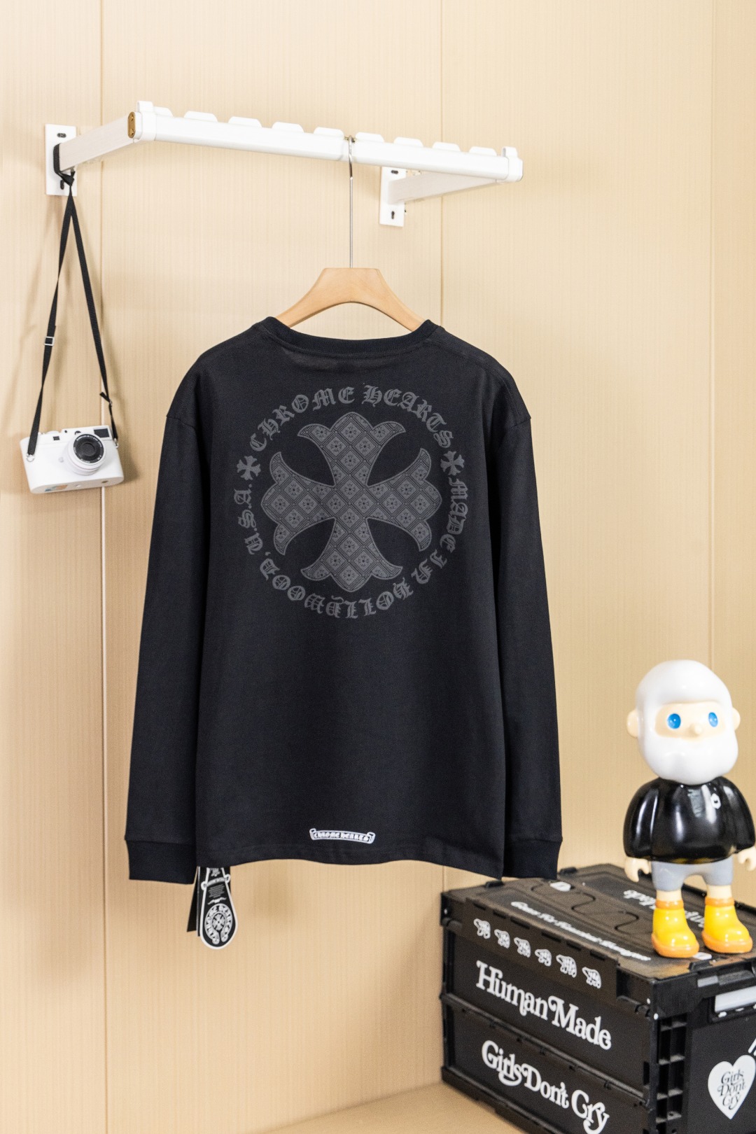 Cheap Chrome Hearts Long-Sleeved T-shirts in 216088, $35 USD- [IB216088] - Replica Chrome Hearts Long-Sleeved T-shirts