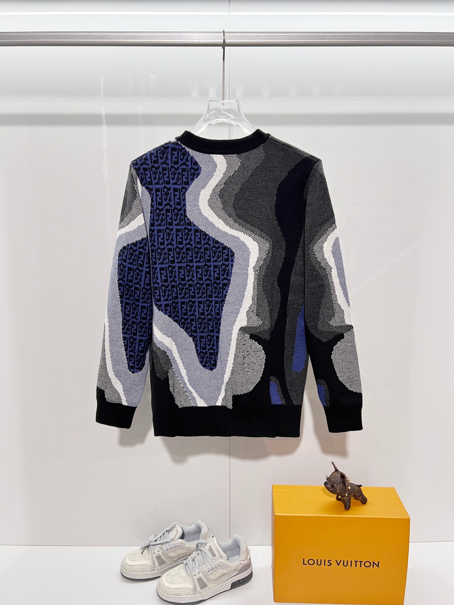 Cheap Fendi Sweaters for Men in 216089, $45 USD- [IB216089] - Replica Fendi Sweaters for Men
