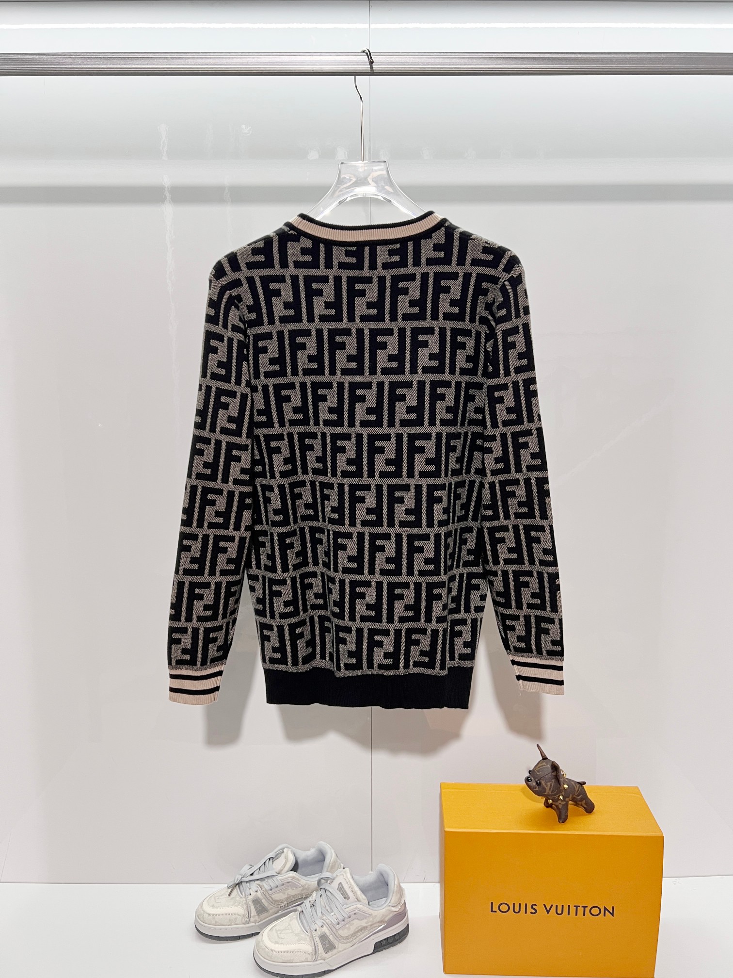 Cheap Fendi Sweaters for Men in 216090, $45 USD- [IB216090] - Replica Fendi Sweaters for Men