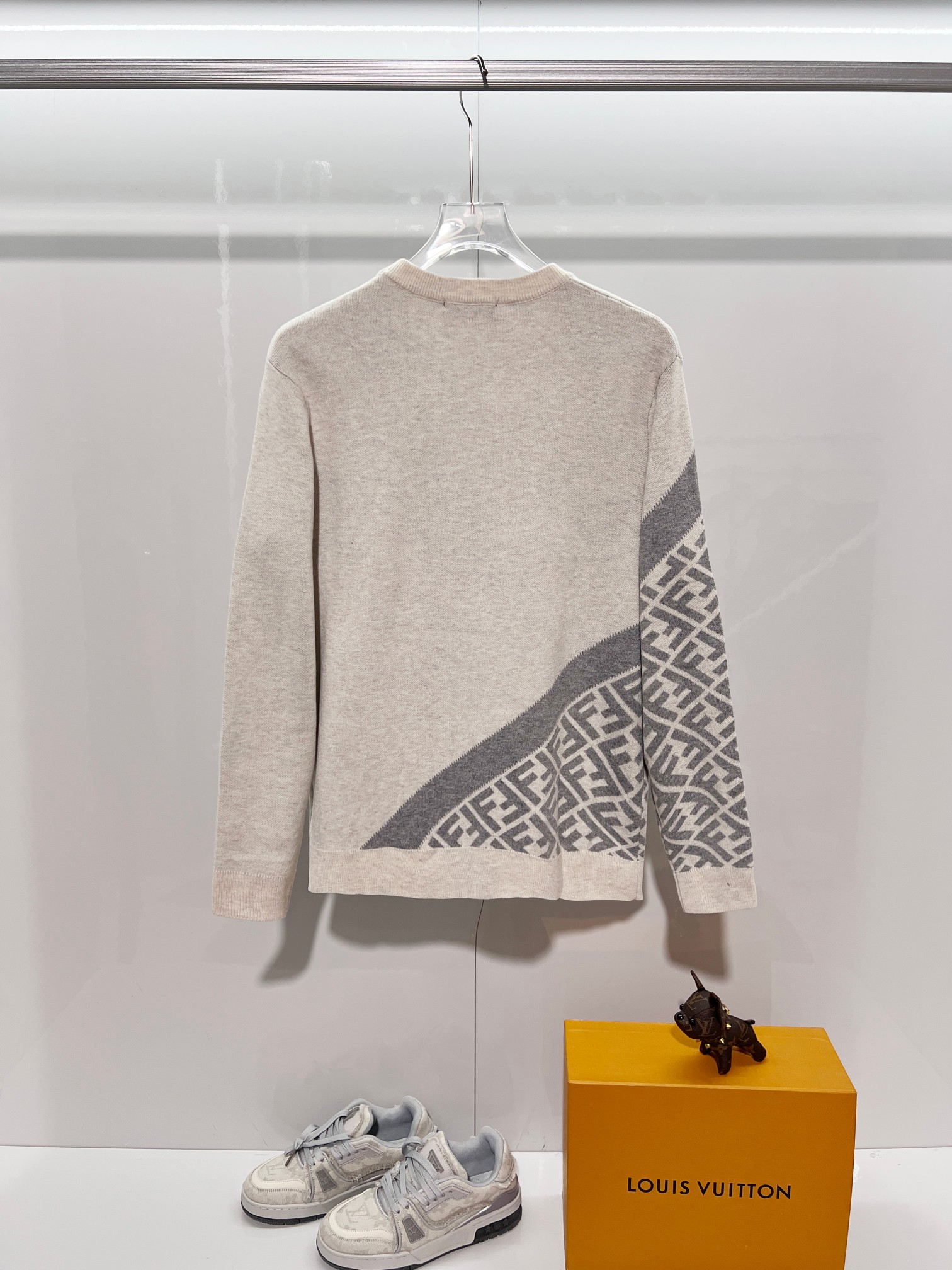 Cheap Fendi Sweaters for Men in 216091, $45 USD- [IB216091] - Replica Fendi Sweaters for Men