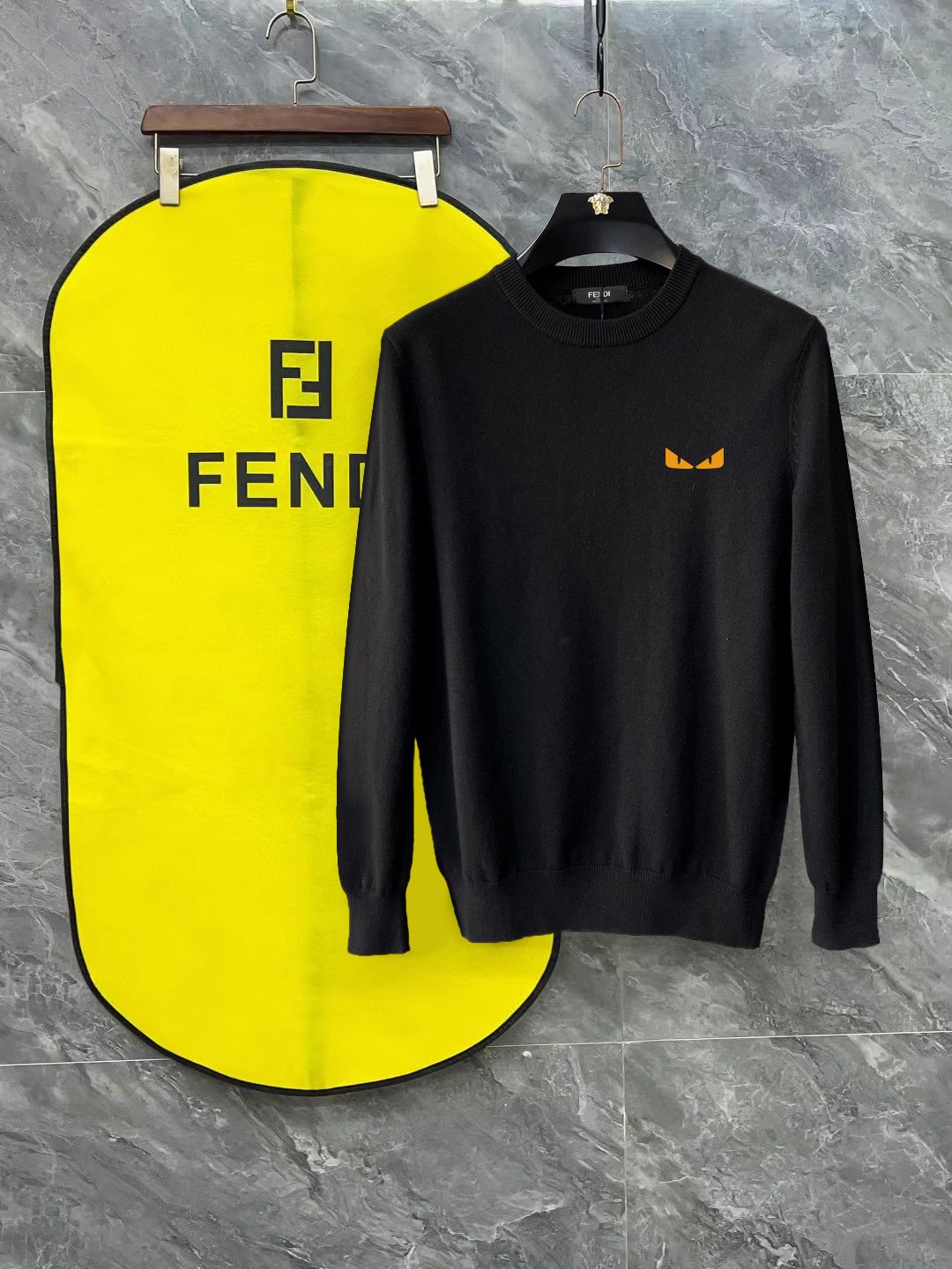 Cheap Fendi Sweaters for Men in 216095, $45 USD- [IB216095] - Replica Fendi Sweaters for Men