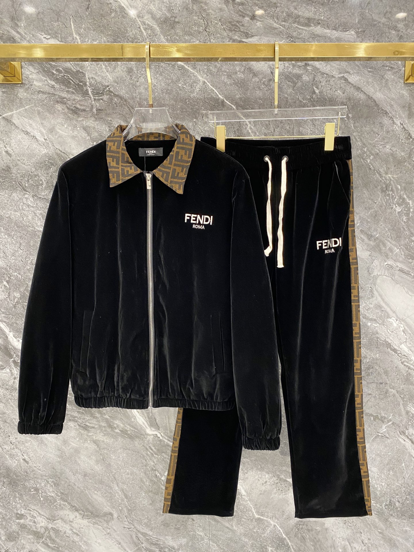 Cheap Fendi Tracksuits for Men in 216107, $105 USD- [IB216107] - Replica Fendi Tracksuits for Men