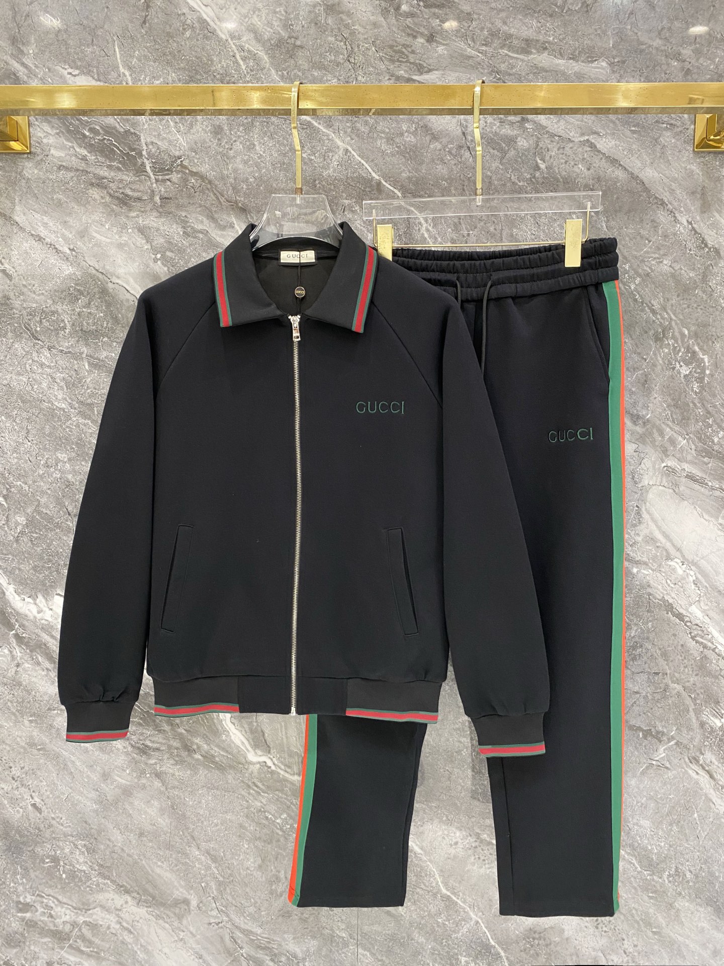 Cheap Gucci Tracksuits for Men in 216124, $105 USD- [IB216124] - Replica Gucci Tracksuits for Men