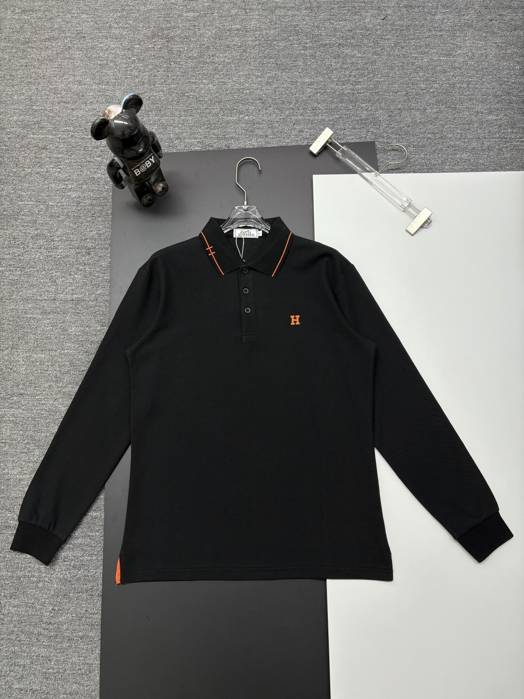 Cheap Hernes Long-Sleeved Polo T-Shirts for Men in 216194, $40 USD- [IB216194] - Replica Hernes Long-Sleeved Polo T-Shirts for Men