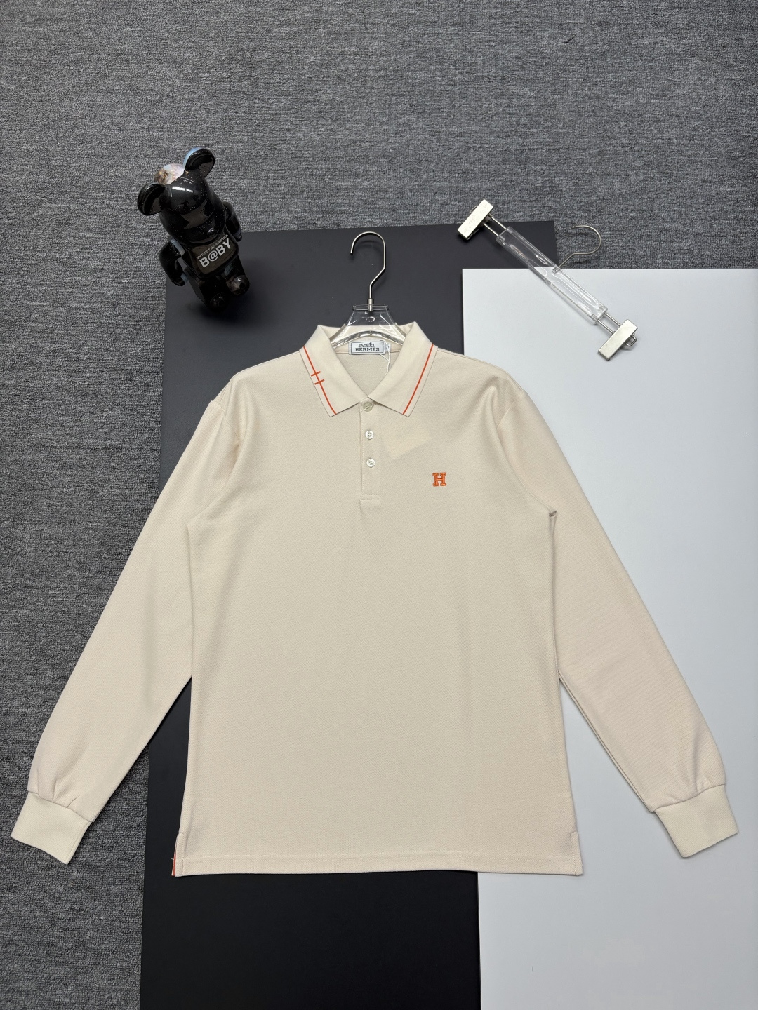 Cheap Hernes Long-Sleeved Polo T-Shirts for Men in 216198, $40 USD- [IB216198] - Replica Hernes Long-Sleeved Polo T-Shirts for Men