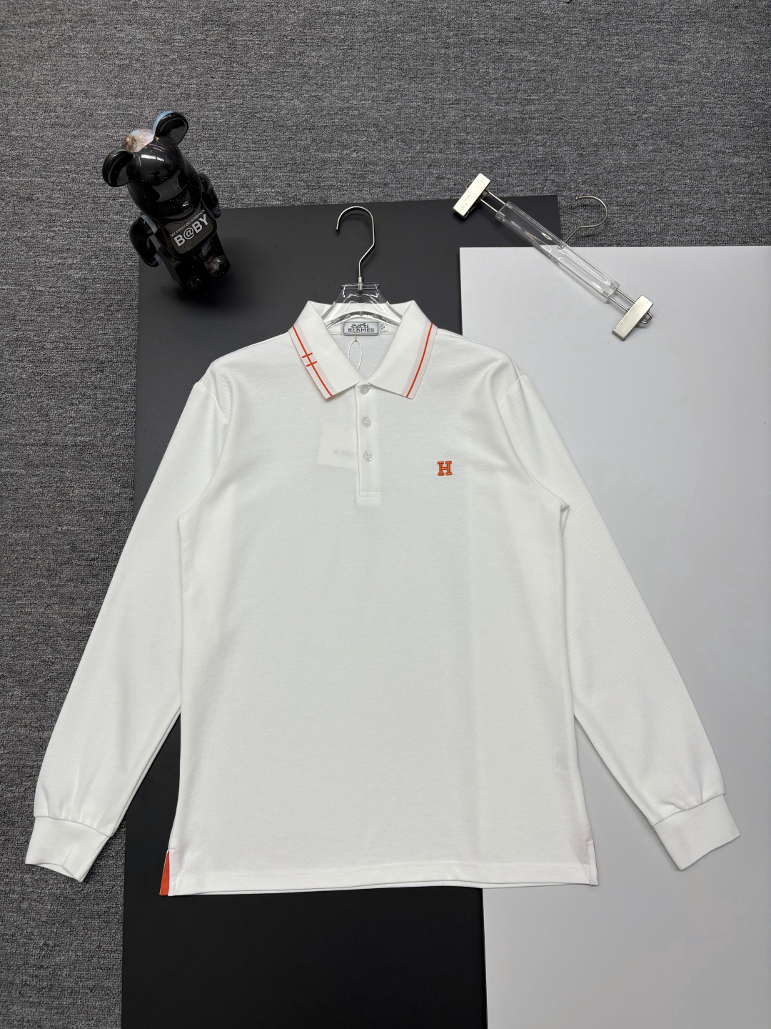 Cheap Hernes Long-Sleeved Polo T-Shirts for Men in 216199, $40 USD- [IB216199] - Replica Hernes Long-Sleeved Polo T-Shirts for Men