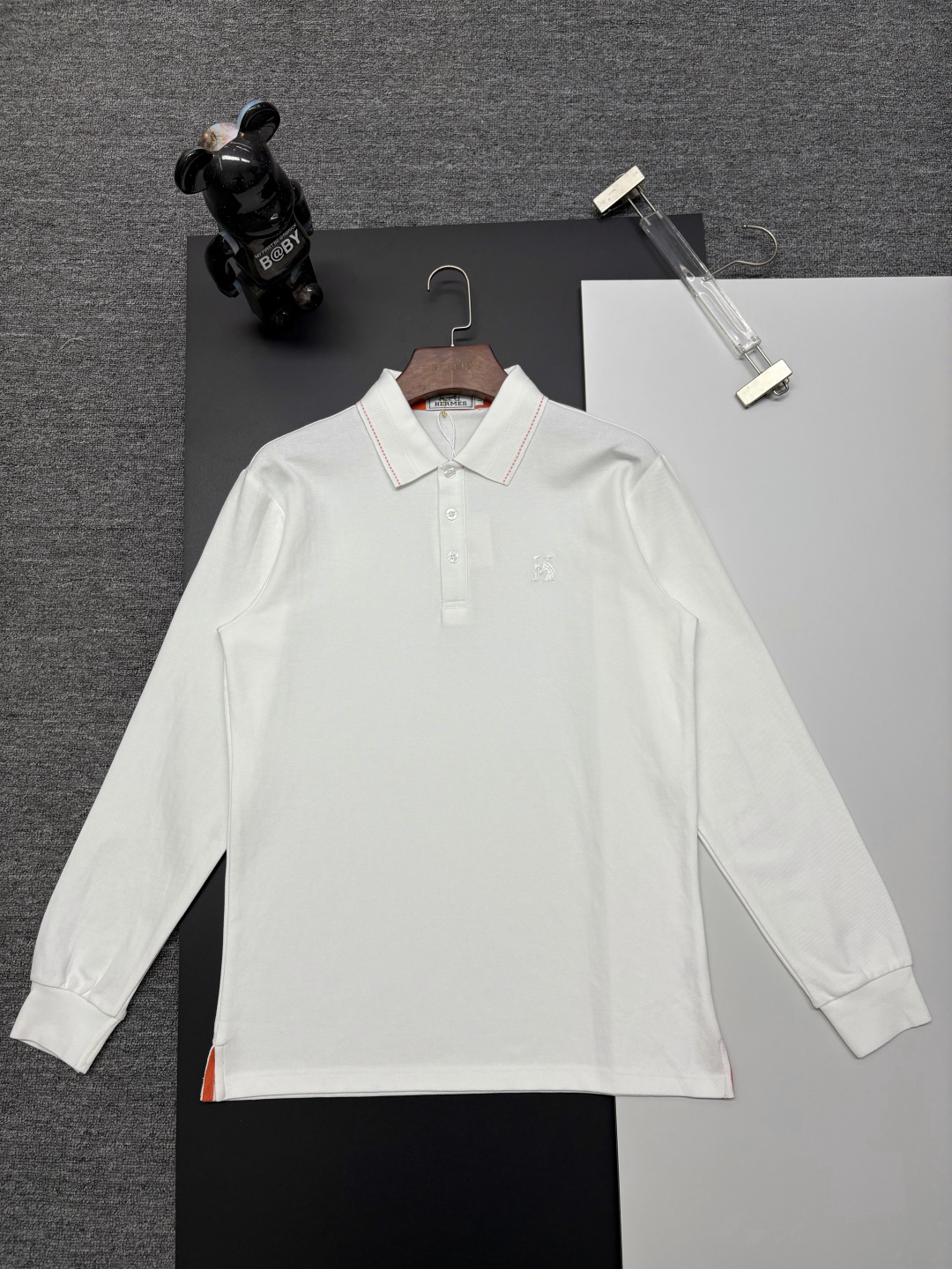 Cheap Hernes Long-Sleeved Polo T-Shirts for Men in 216202, $40 USD- [IB216202] - Replica Hernes Long-Sleeved Polo T-Shirts for Men