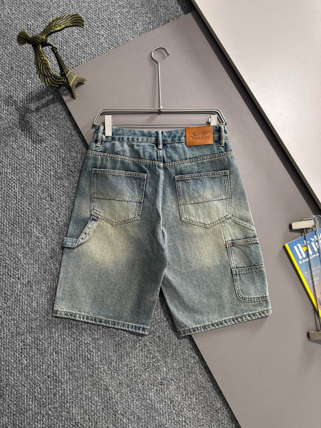 Cheap Louis Vuitton Short Jeans For Men in 216224, $55 USD- [IB216224] - Replica Louis Vuitton Short Jeans For Men