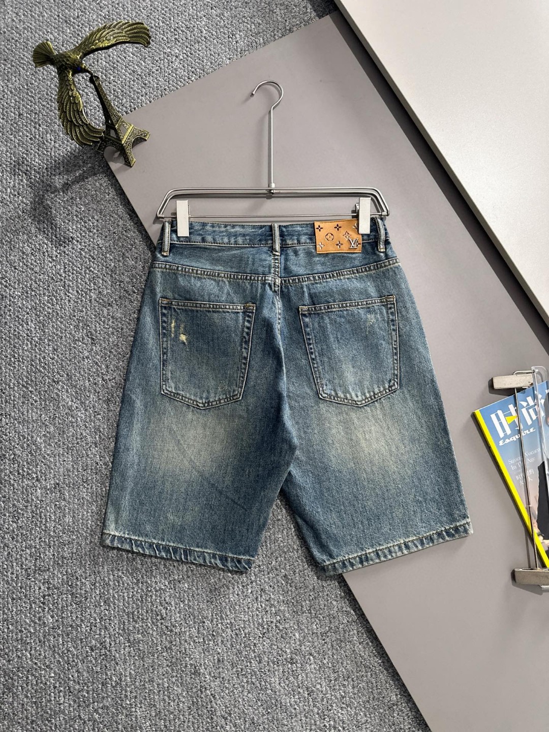 Cheap Louis Vuitton Short Jeans For Men in 216225, $55 USD- [IB216225] - Replica Louis Vuitton Short Jeans For Men