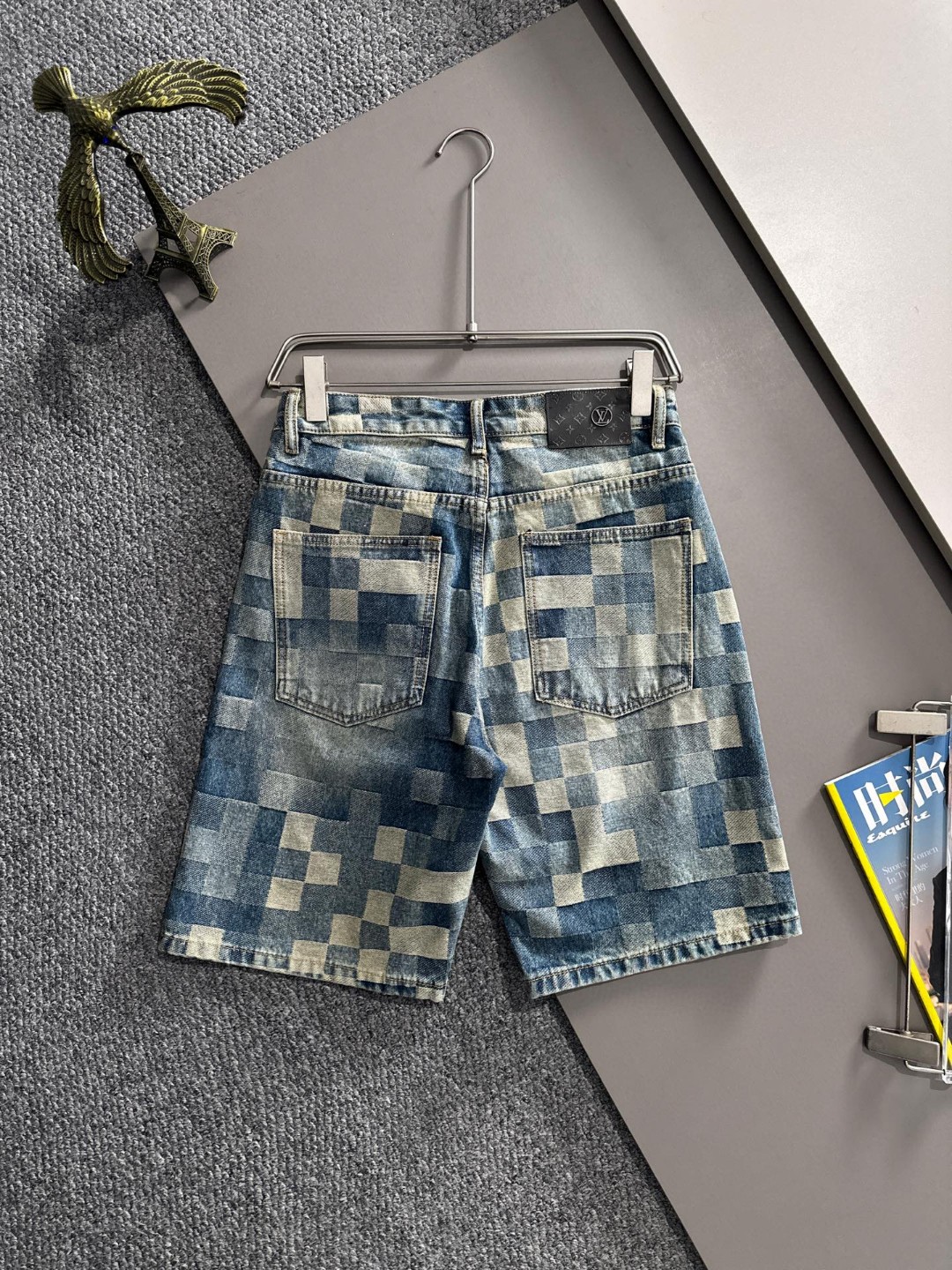 Cheap Louis Vuitton Short Jeans For Men in 216226, $55 USD- [IB216226] - Replica Louis Vuitton Short Jeans For Men
