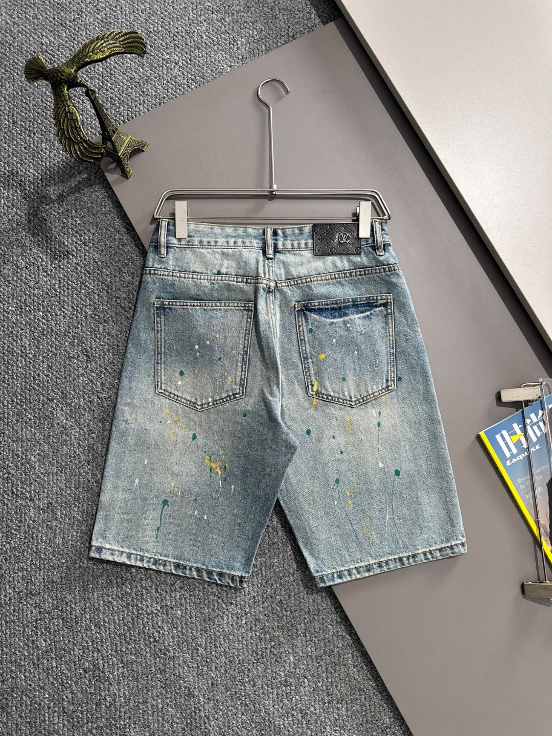 Cheap Louis Vuitton Short Jeans For Men in 216227, $55 USD- [IB216227] - Replica Louis Vuitton Short Jeans For Men