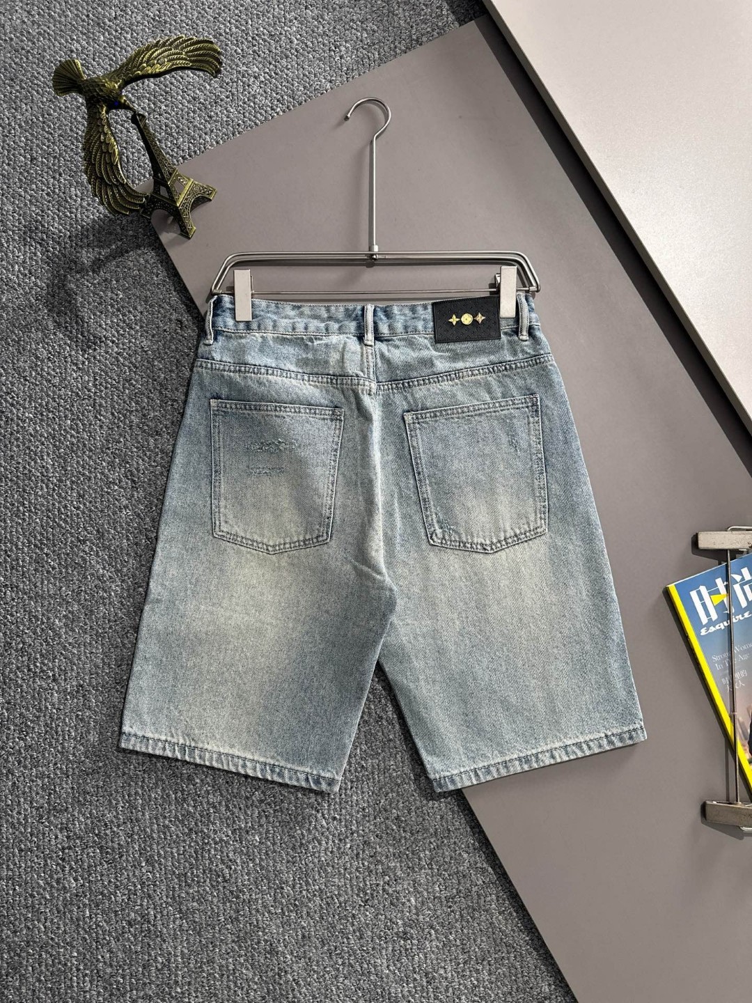 Cheap Louis Vuitton Short Jeans For Men in 216228, $55 USD- [IB216228] - Replica Louis Vuitton Short Jeans For Men