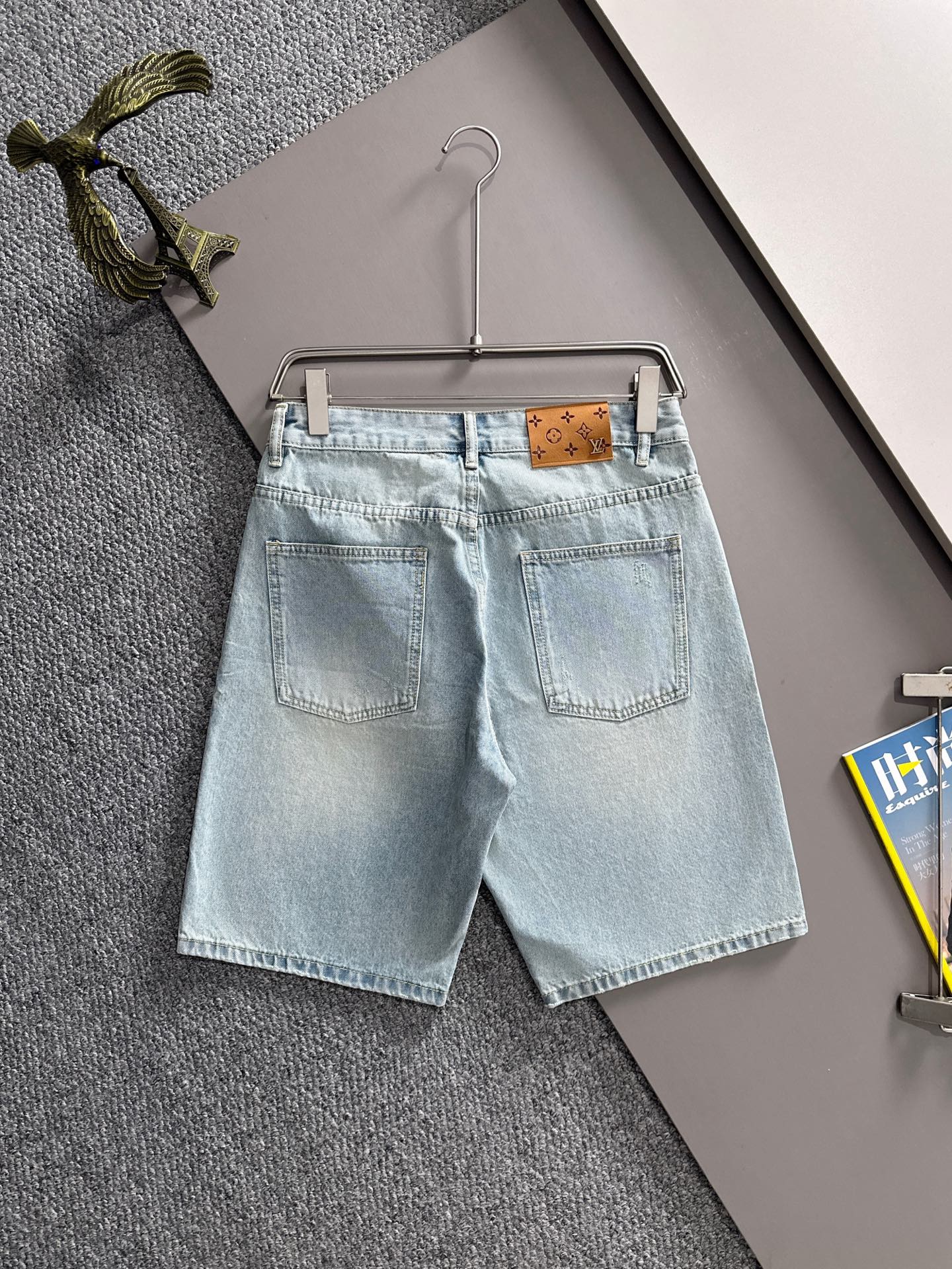 Cheap Louis Vuitton Short Jeans For Men in 216231, $55 USD- [IB216231] - Replica Louis Vuitton Short Jeans For Men