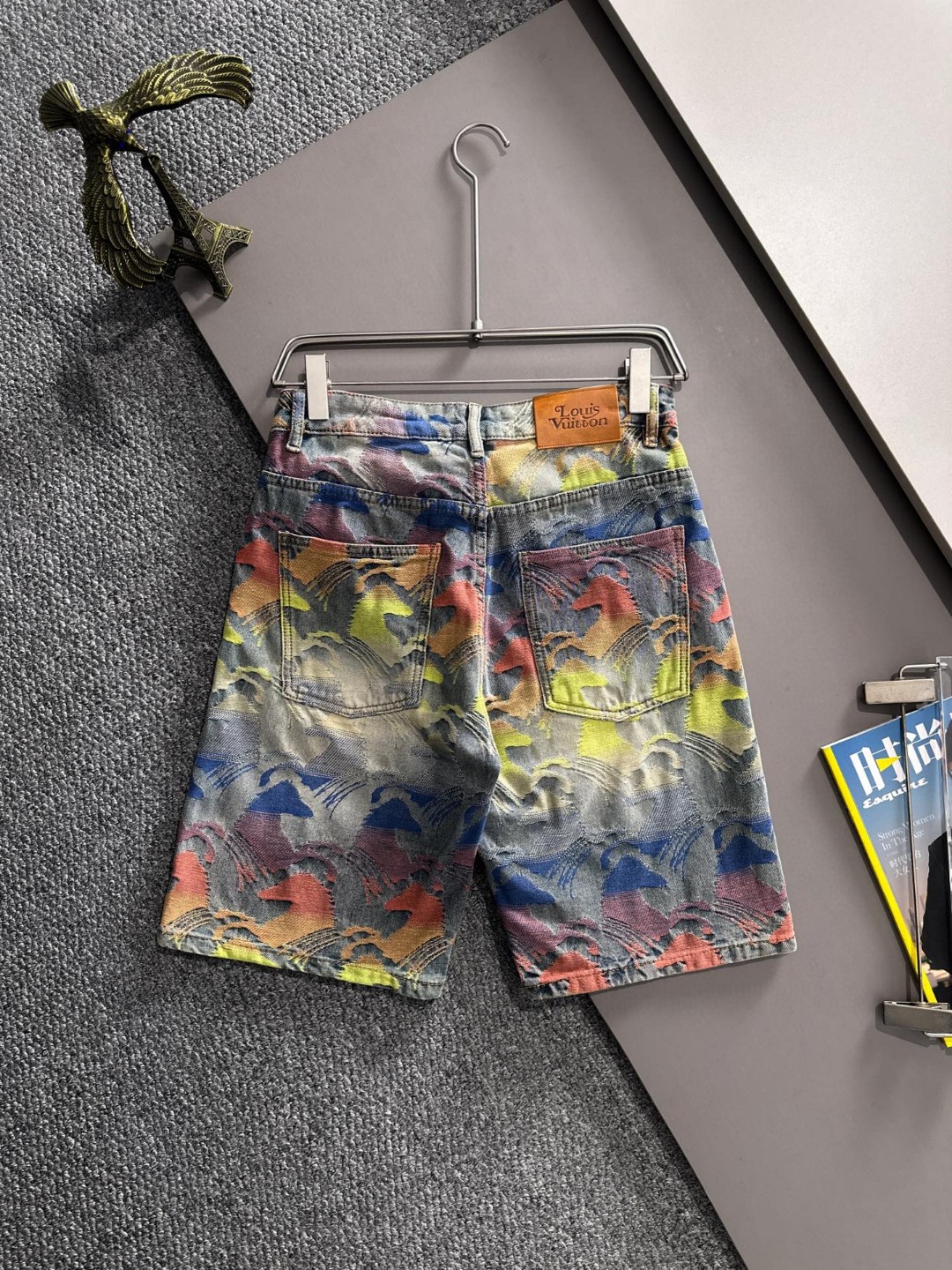 Cheap Louis Vuitton Short Jeans For Men in 216232, $55 USD- [IB216232] - Replica Louis Vuitton Short Jeans For Men