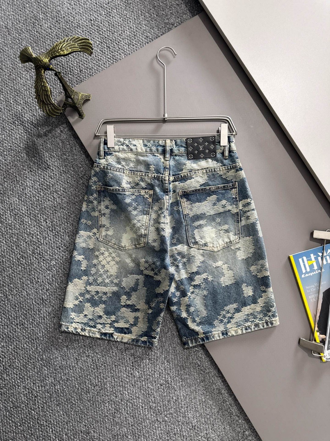 Cheap Louis Vuitton Short Jeans For Men in 216233, $55 USD- [IB216233] - Replica Louis Vuitton Short Jeans For Men
