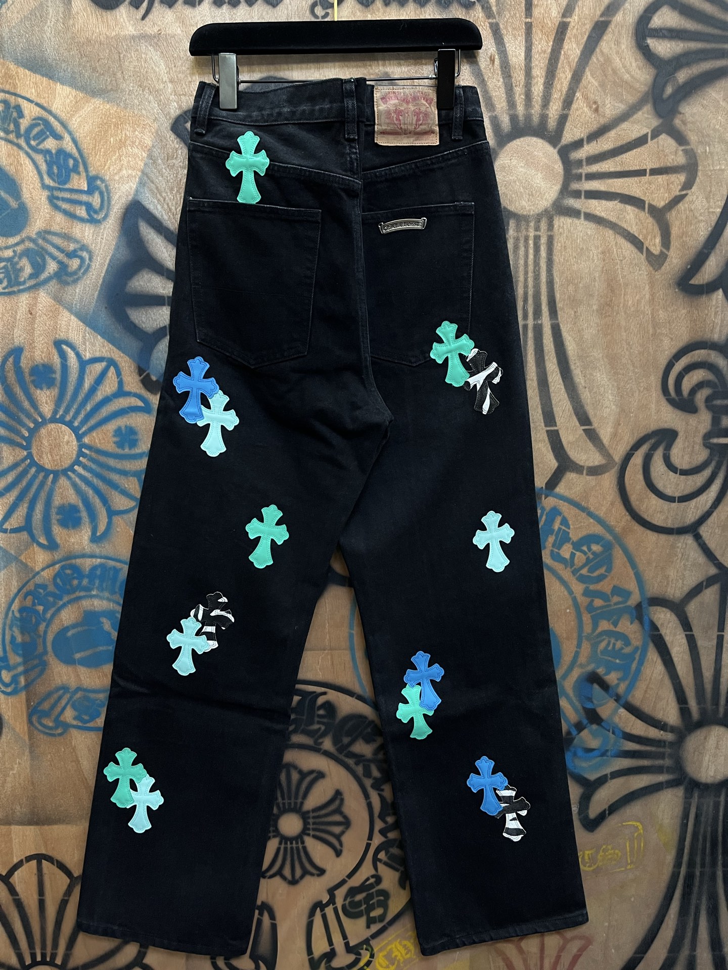 Cheap Chrome Hearts Jeans in 216292, $80 USD- [IB216292] - Replica Chrome Hearts Jeans