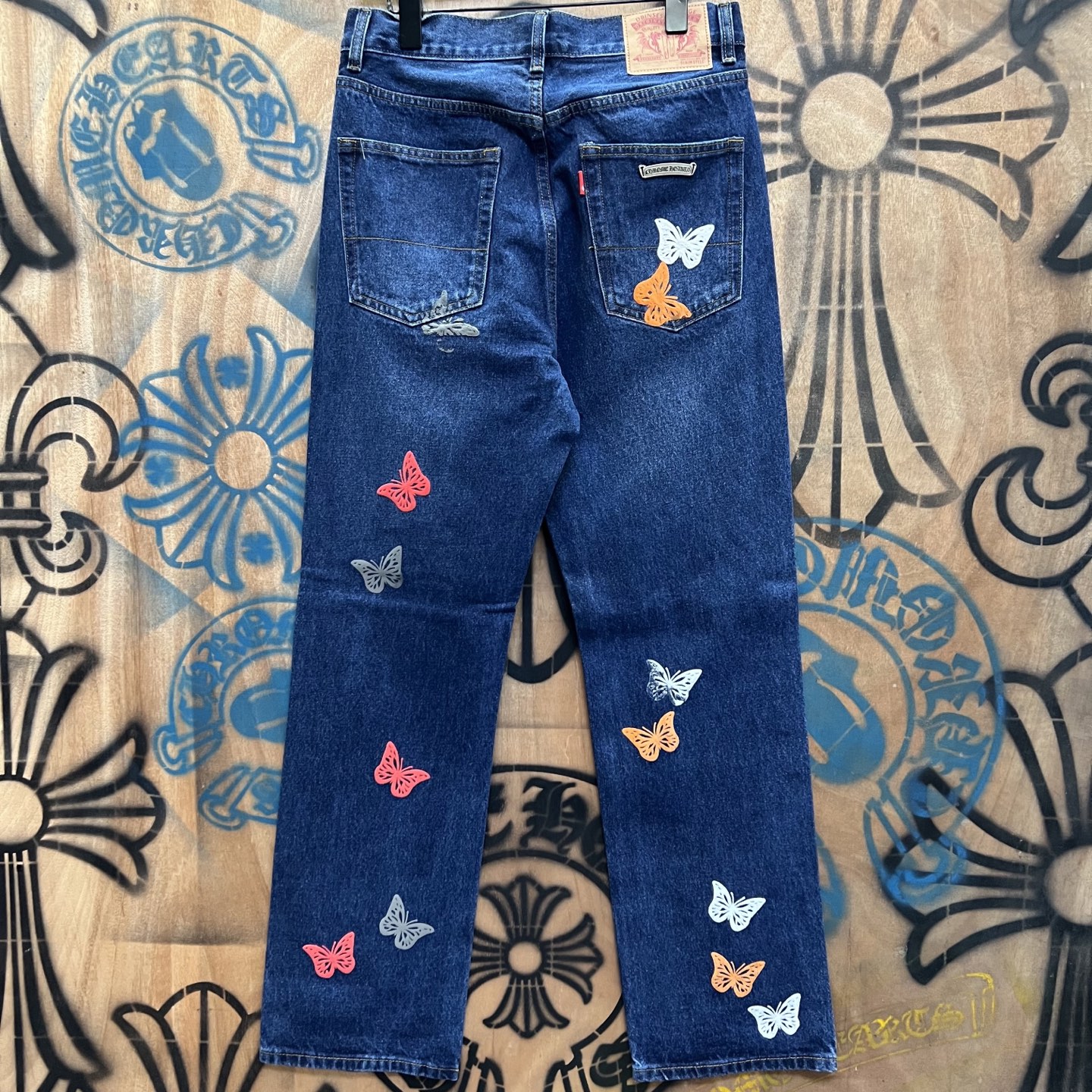 Cheap Chrome Hearts Jeans in 216299, $80 USD- [IB216299] - Replica Chrome Hearts Jeans