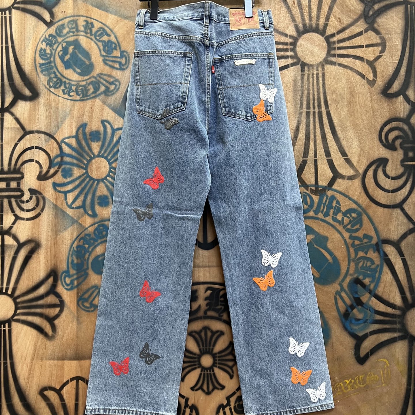 Cheap Chrome Hearts Jeans in 216301, $80 USD- [IB216301] - Replica Chrome Hearts Jeans