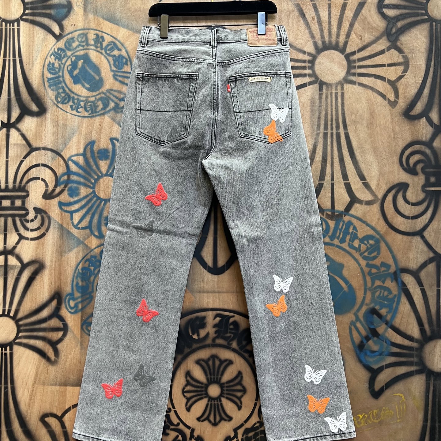 Cheap Chrome Hearts Jeans in 216302, $80 USD- [IB216302] - Replica Chrome Hearts Jeans